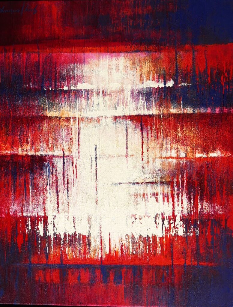 En croiz, acrylique 20 X 16 po