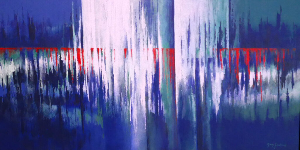 Intermitence, Acrylique sur toile -20 X 40 po